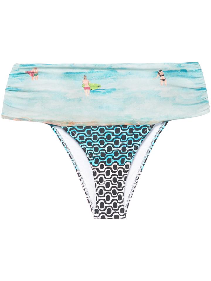Patbo Beachy Foldover Bikini Briefs - Blue