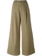 P.a.r.o.s.h. Wide-legged Draped Trousers - Neutrals