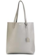 Saint Laurent Medium Shopper Tote, Women's, Grey, Leather
