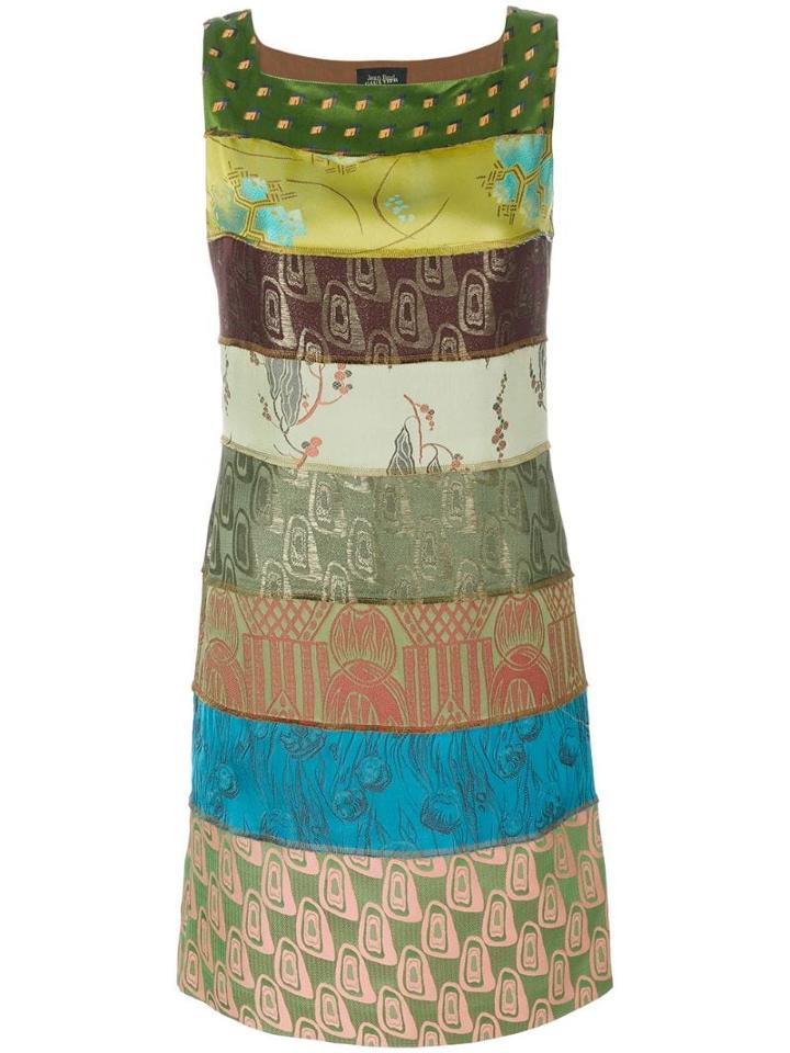 Jean Paul Gaultier Pre-owned Striped Printed Dress - Green