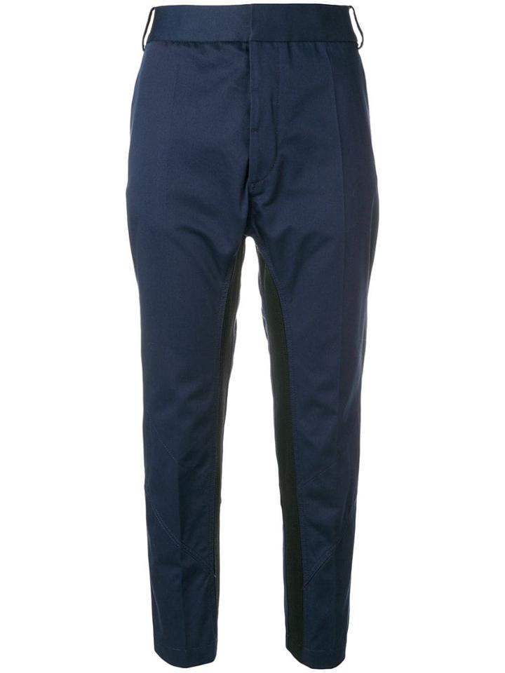 Haider Ackermann Silene Cropped Tapered Trousers - Blue