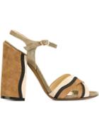 L'autre Chose Chunky High Heel Sandals