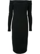 Dion Lee Off-shoulder Longsleeved Dress - Black