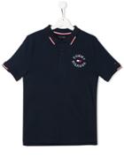 Tommy Hilfiger Junior Teen Logo Embroidered Polo Shirt - Blue
