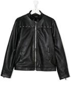 John Richmond Kids Teen Eco-leather Jacket - Black