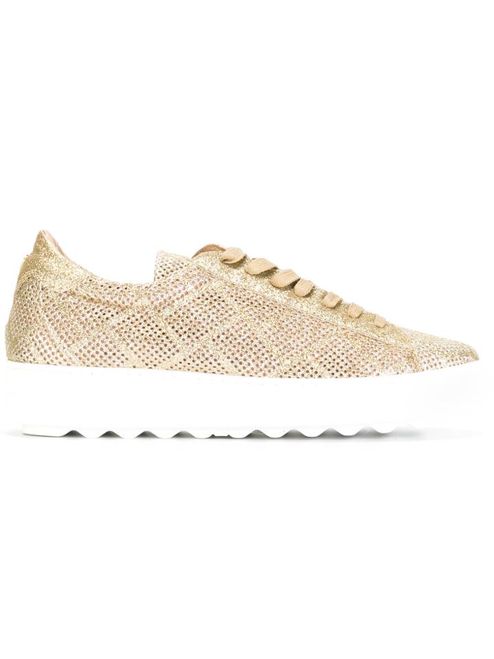 Philippe Model Glittery Platform Sneakers - Metallic