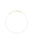 Anni Lu Wave Pearl Anklet - White
