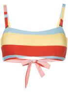 Asceno Striped Bandeau Bikini Top - Multicolour