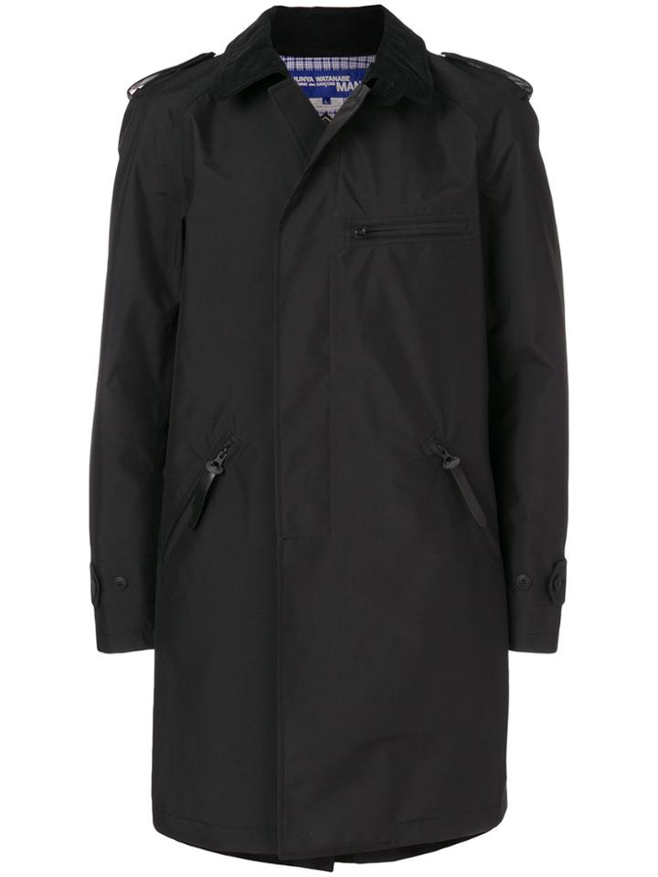 Junya Watanabe Comme Des Garçons Man Zip-detailed Trench Coat - Black
