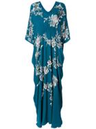 Natori Cocoon Caftan Dress - Blue