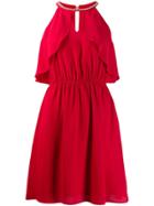 Liu Jo Black Shine Short Dress - Red