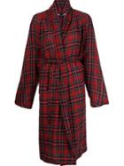Rosetta Getty Tartan Pattern Cardi-coat, Women's, Size: 6, Red, Wool