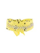 Fallon Jewel Embellished Bandana Choker - Yellow