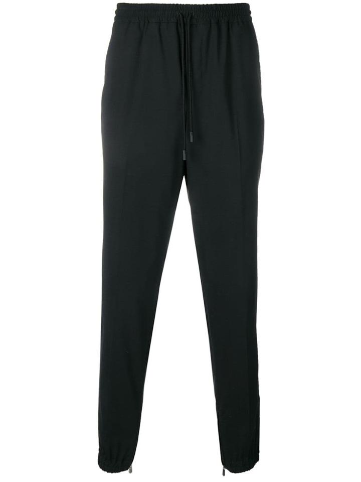 Ermenegildo Zegna Xxx Drawstring Tapered Trousers - Black