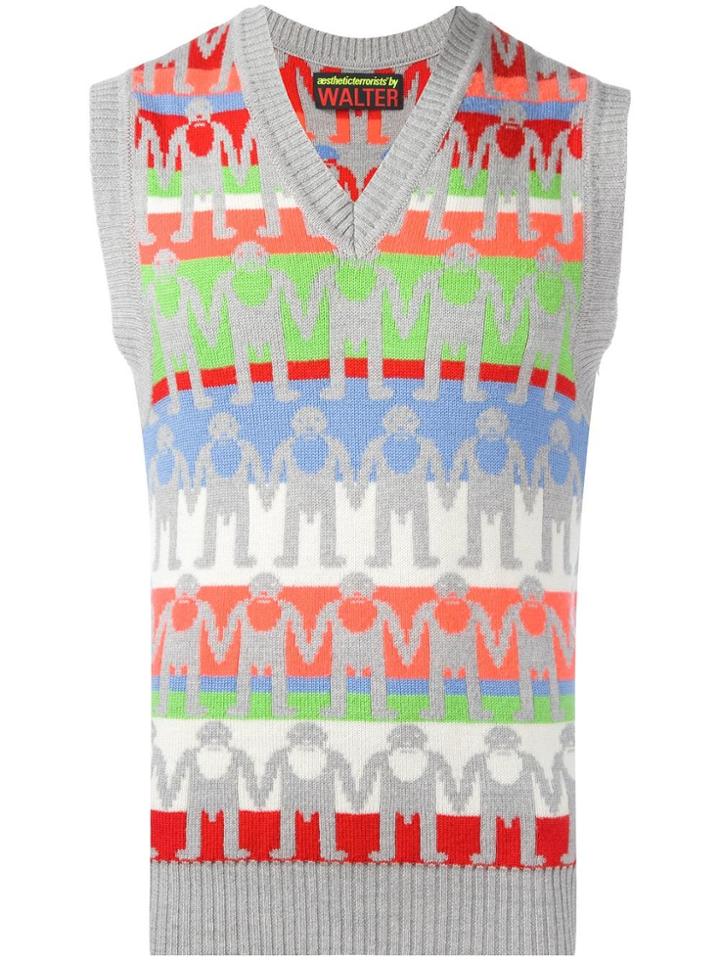 Walter Van Beirendonck Vintage 'aestheticterrorists' Knitted Vest -