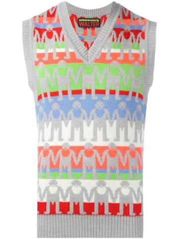 Walter Van Beirendonck Vintage 'aestheticterrorists' Knitted Vest -