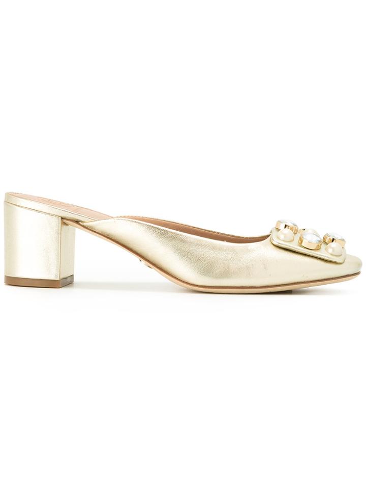 Tory Burch Vail 55mm Mules - Metallic