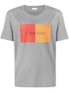 Calvin Klein Two Colour Front Logo T-shirt - Grey