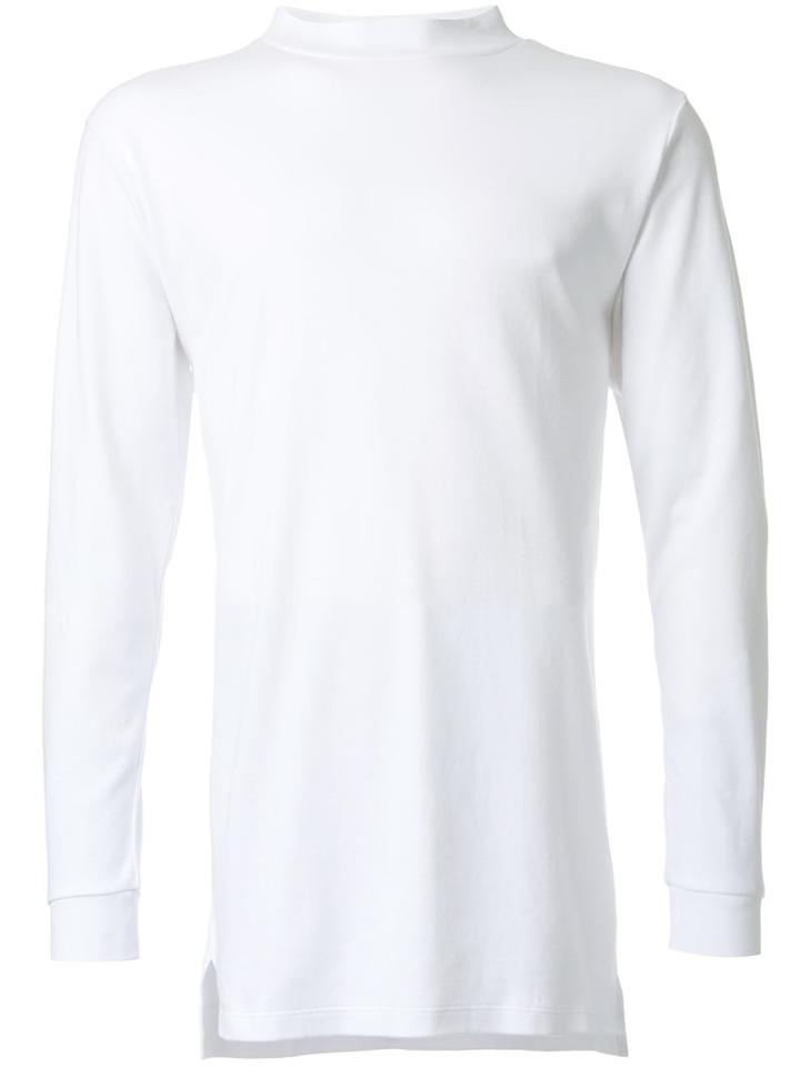 Monkey Time Longsleeved T-shirt, Men's, Size: Small, White, Cotton