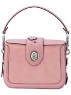 Coach Tea Rose Page Crossbody Bag - Pink & Purple