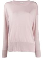 Stefano Mortari Boat Neck Slouchy Sweater - Pink