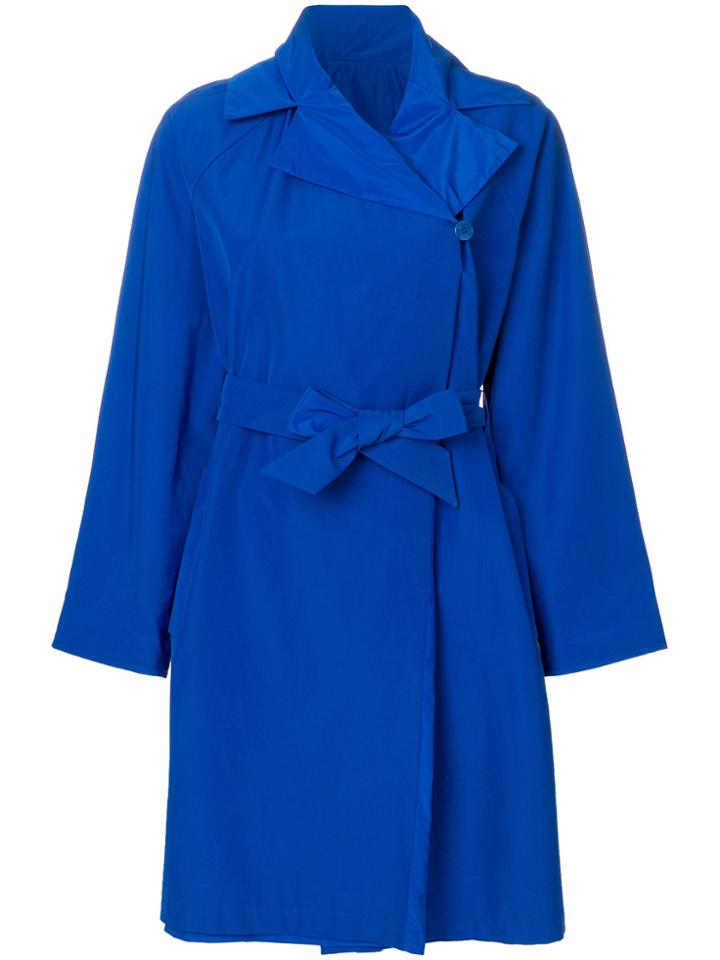 Max Mara Wrap-around Coat - Blue