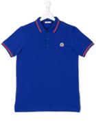 Moncler Kids - Classic Logo Polo Shirt - Kids - Cotton - 4 Yrs, Toddler Boy's, Pink/purple