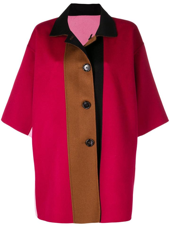 Marni Reversible Wool Coat - Pink