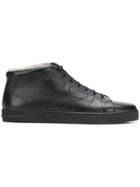 Moreschi Lamb Fur Lining Sneakers - Black