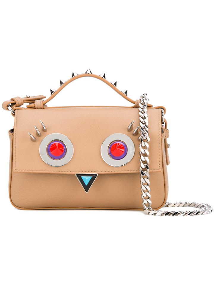 Fendi Double Micro Baguette Bag - Pink & Purple
