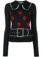 Vivetta 'calendula' Trompe-l'ail Jumper, Women's, Size: 40, Black, Virgin Wool