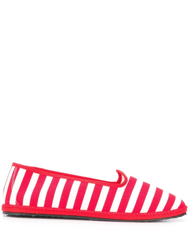 Vibi Venezia Striped Espadrilles - Red