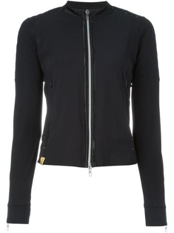 Monreal London Fitted Zip Jacket, Women's, Size: Large, Black, Polyamide/spandex/elastane/polyester