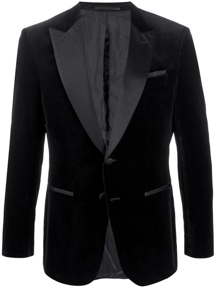 Boss Hugo Boss Slim-fit Peaked Lapel Jacket - Black