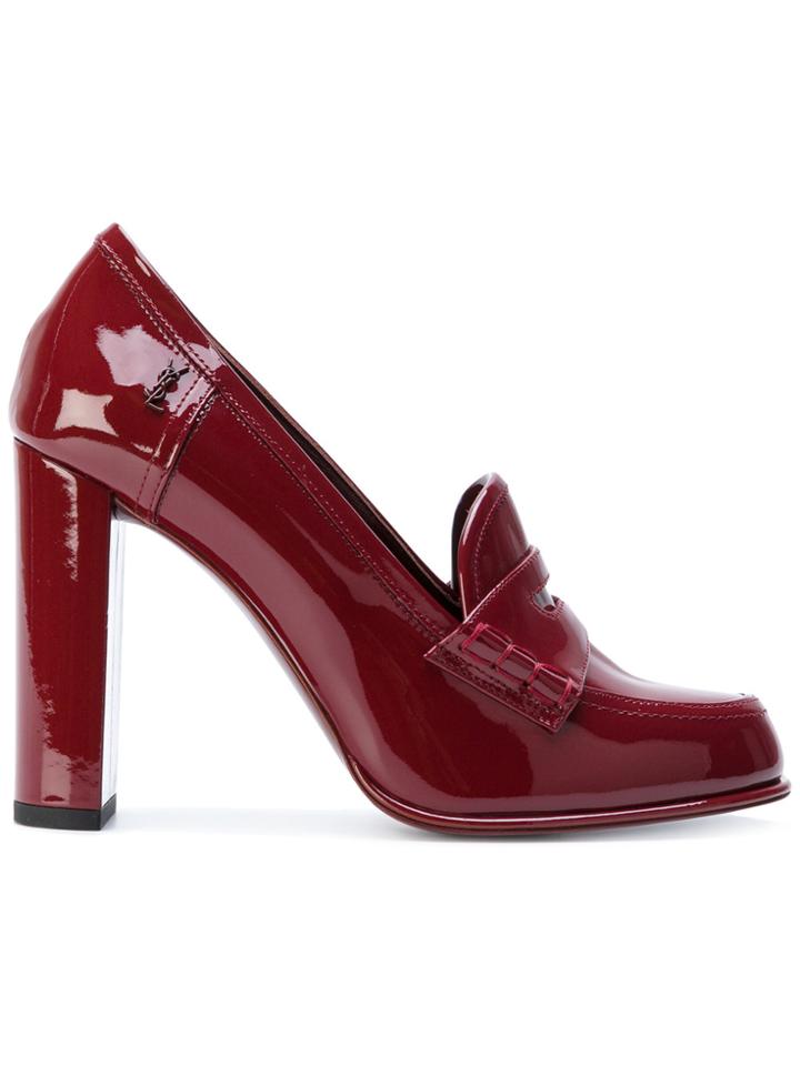 Saint Laurent Loafer Pumps - Pink & Purple