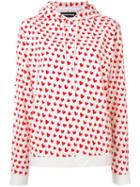 House Of Holland X The Woolmark Company Heart Print Hoodie - Red