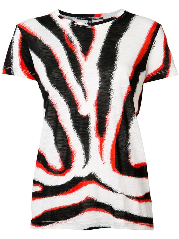 Proenza Schouler Printed T-shirt, Women's, Size: Medium, Black, Cotton