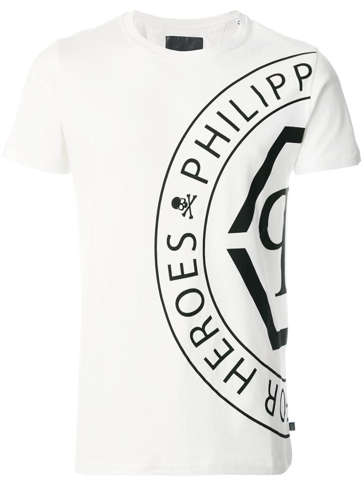 Philipp Plein Branded T-shirt - White