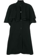 Yves Saint Laurent Vintage Mid-length Cape Coat - Black