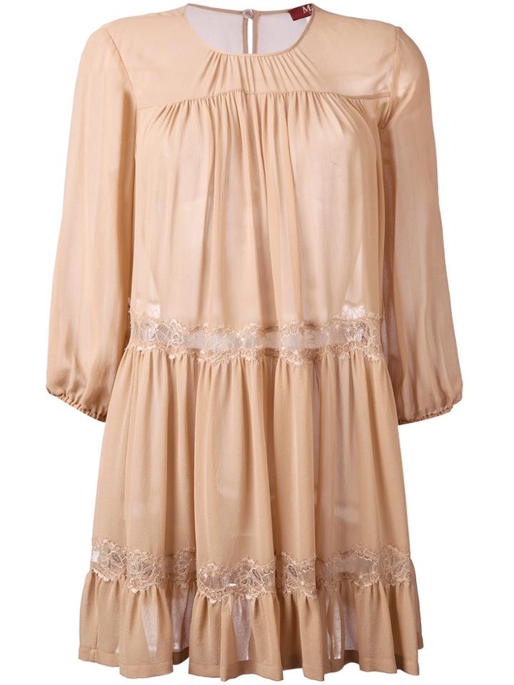 Max Mara Studio Pleated Top - Nude & Neutrals