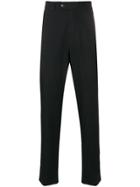 Versace Vintage 1990's Tailored Straight Trousers - Black