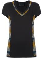 Philipp Plein Crystal Embellished T-shirt, Women's, Size: Large, Black, Cotton/spandex/elastane