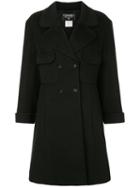 Chanel Pre-owned Flared Double-breasted Coat - Black