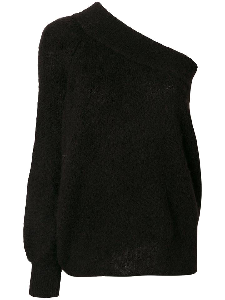 Nude Asymmetric Jumper - Black