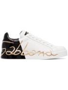 Dolce & Gabbana Portofino Low-top Leather Trainers - White