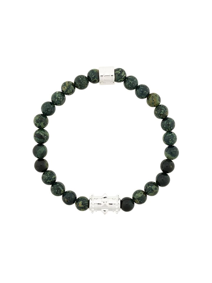 Northskull Beaded Bracelet - Green