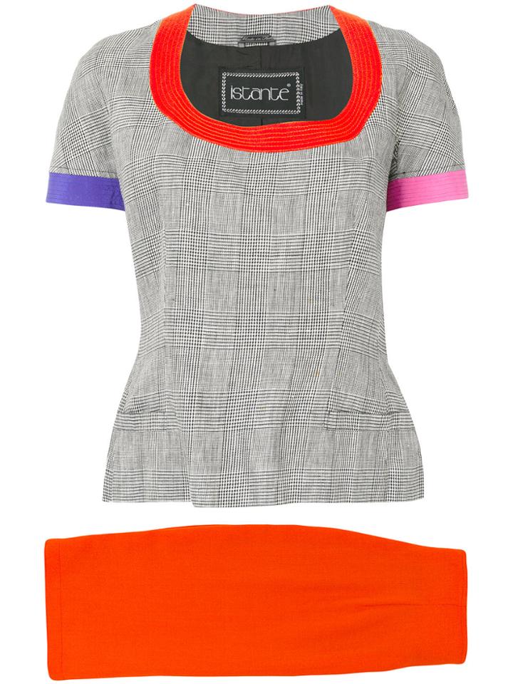 Versace Vintage Istante Blouse & Skirt - Red
