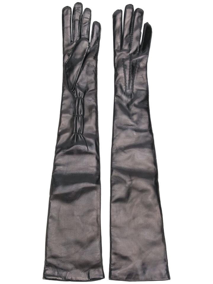 Ann Demeulemeester Joris Long Gloves - Black