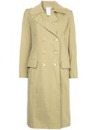 Chanel Vintage Minimalist Midi Trench Coat - Nude & Neutrals