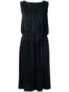 Marc Jacobs Glitter Pinstripe Dress - Black